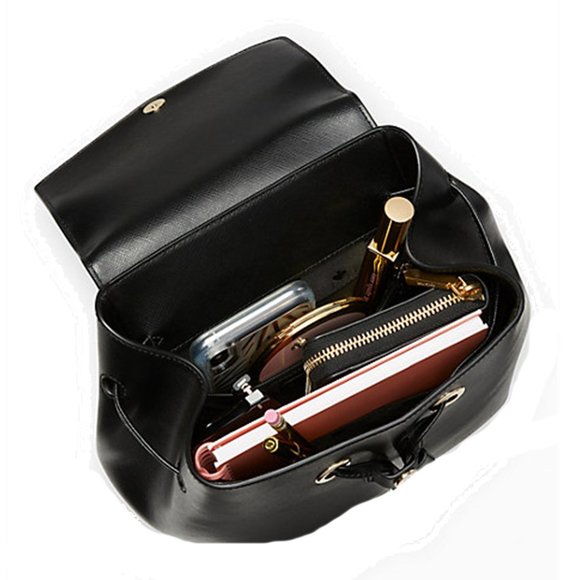 Kate Spade  Black lizzie medium flap backpack - Picture 4 of 7